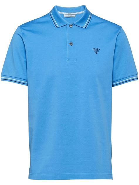 prada blue polo|Prada t-shirts for men.